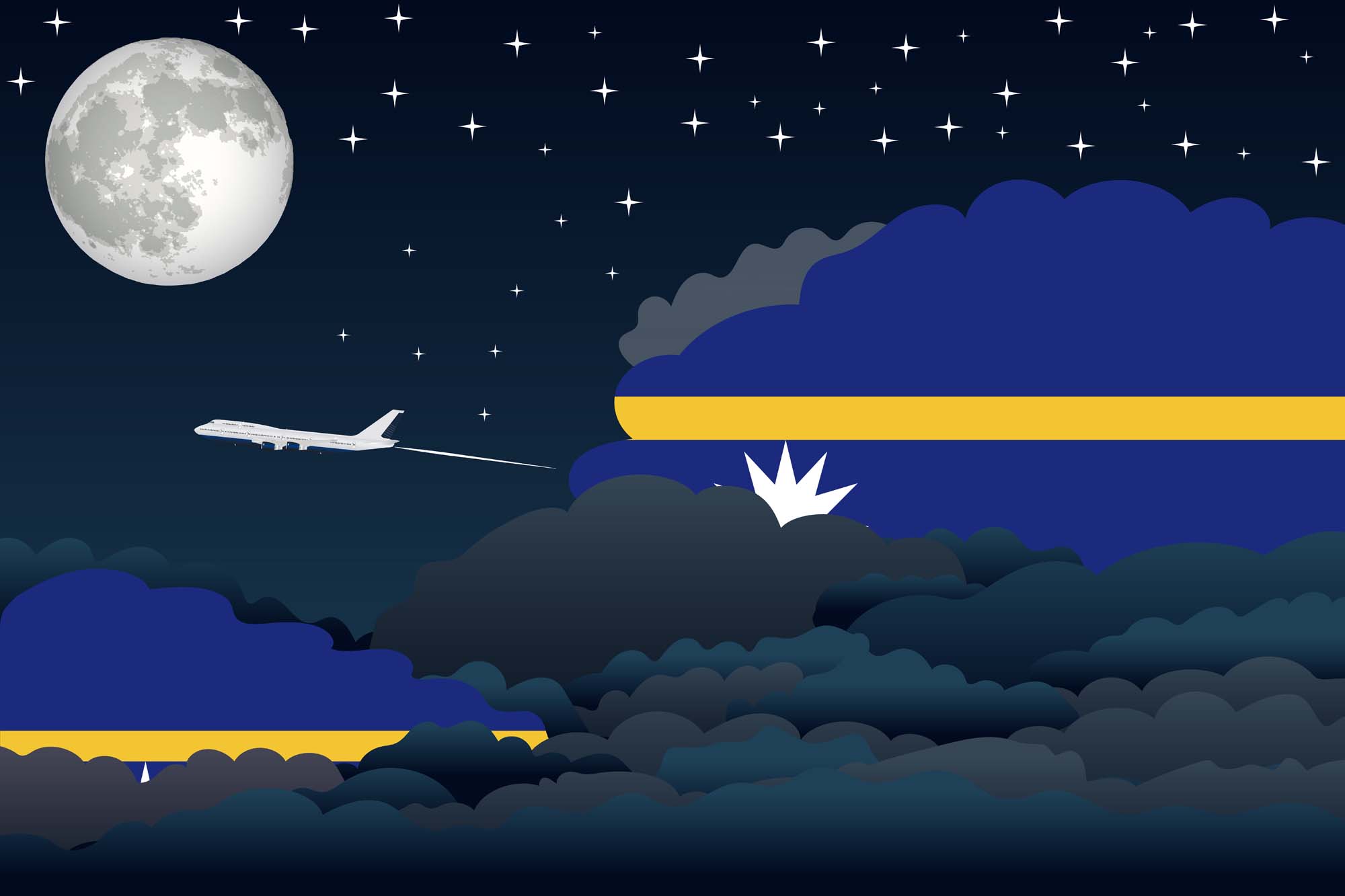 Nauru Night Clouds Blanket Throw image 2