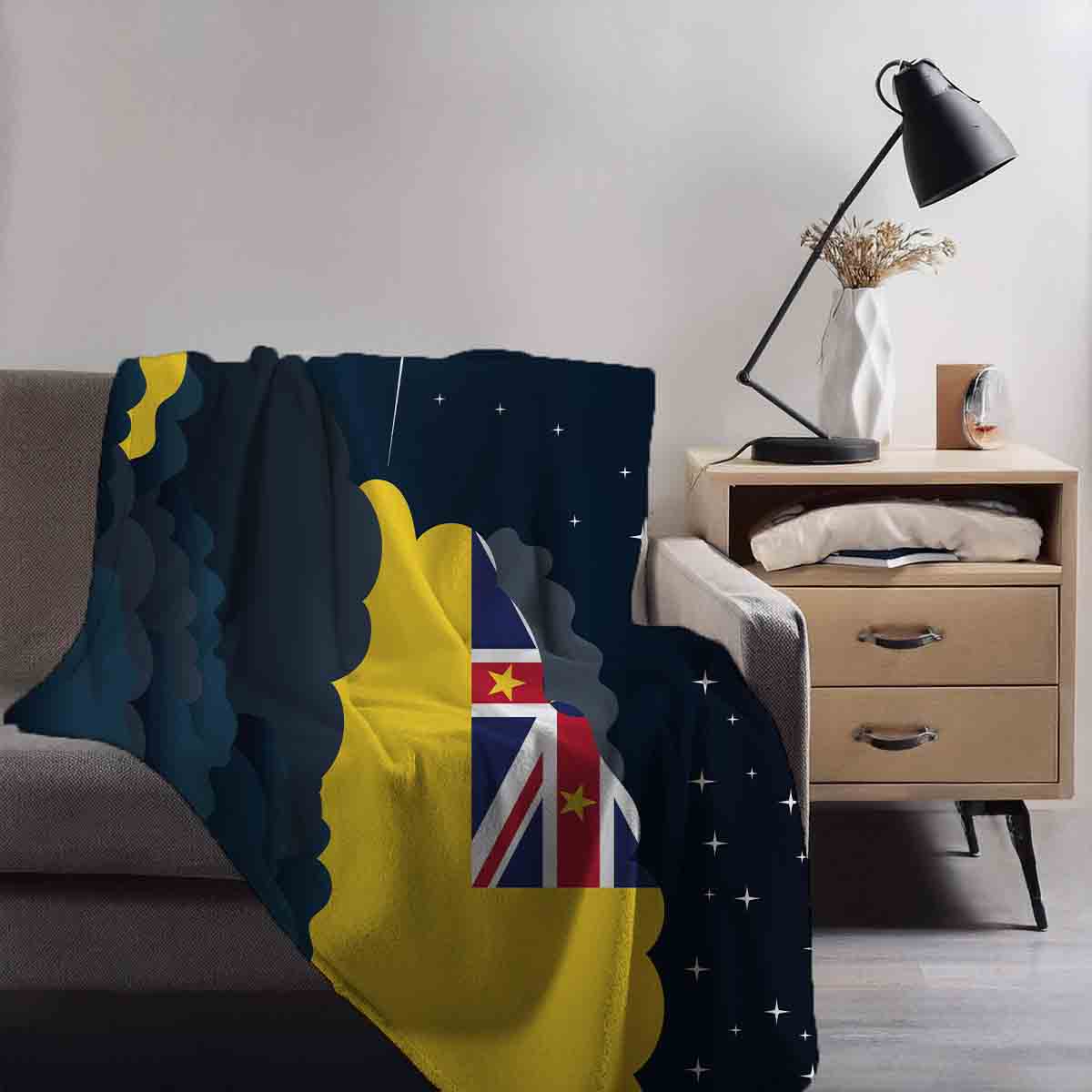 Niue Night Clouds Blanket Throw