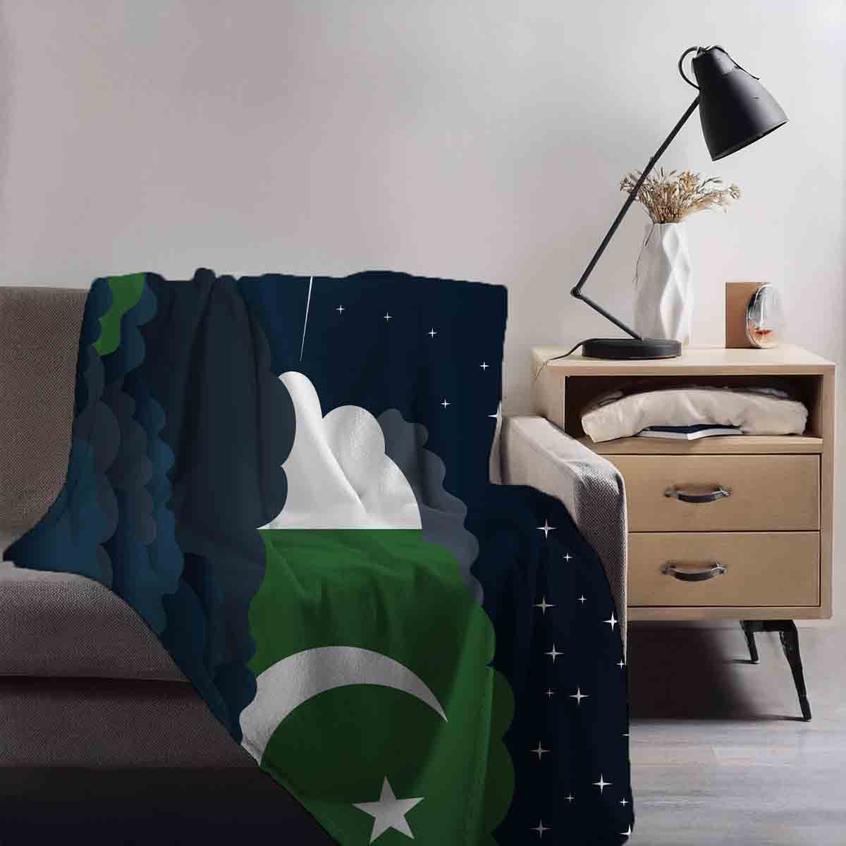 Pakistan Night Clouds Blanket Throw