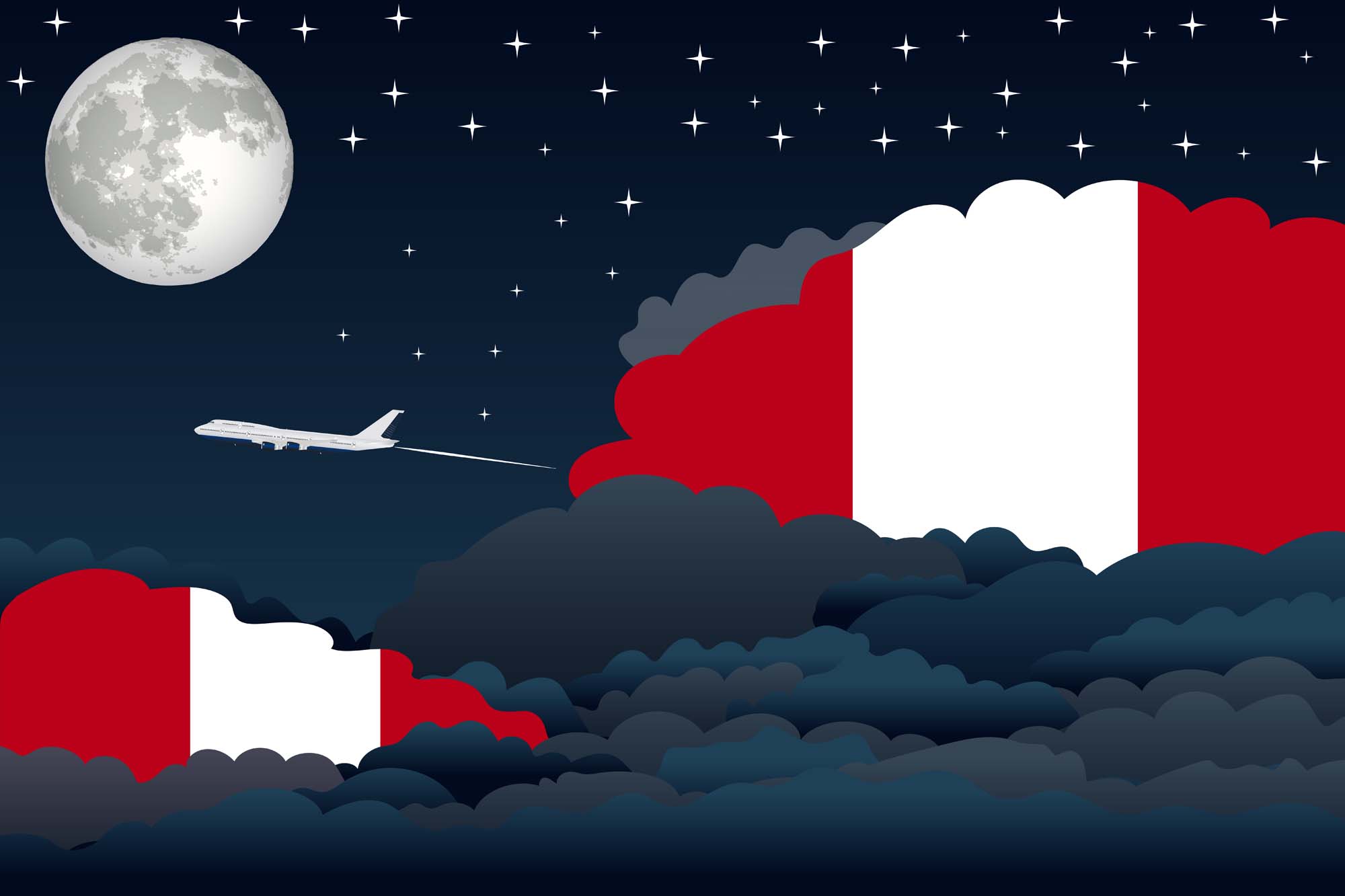 Peru Night Clouds Blanket Throw image 2