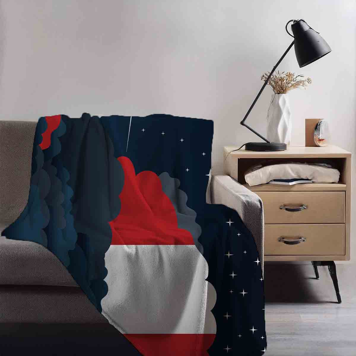 Peru Night Clouds Blanket Throw