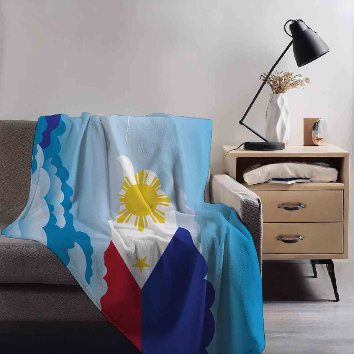 Philippines Day Clouds Blanket Throw