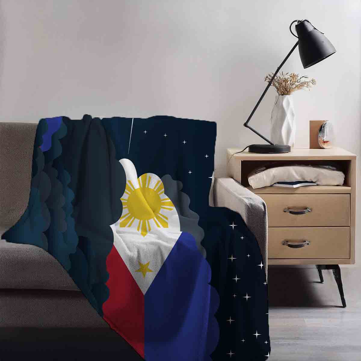 Philippines Night Clouds Blanket Throw