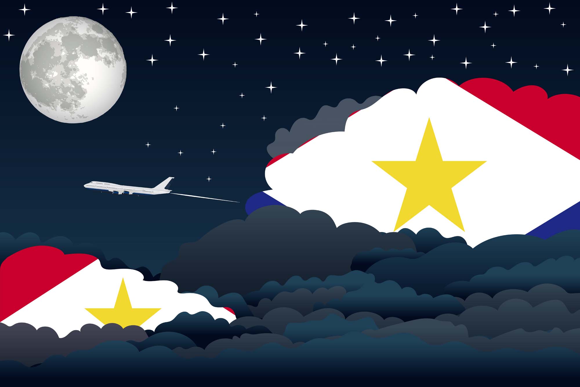 Saba Night Clouds Blanket Throw image 2