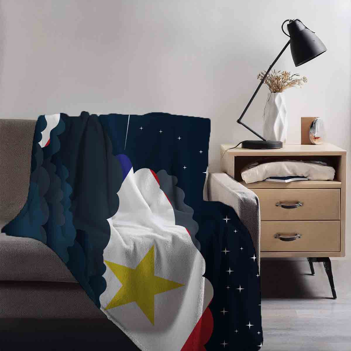Saba Night Clouds Blanket Throw