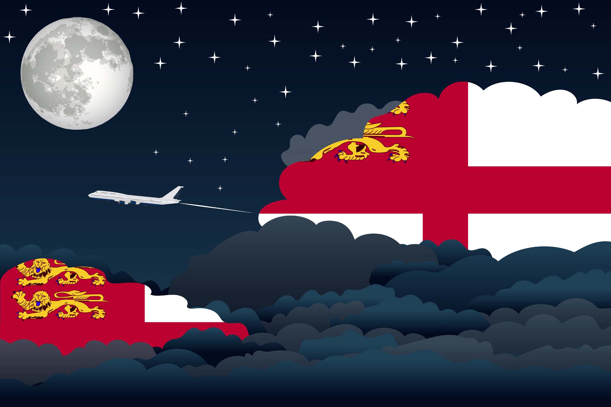 Sark Night Clouds Blanket Throw image 2