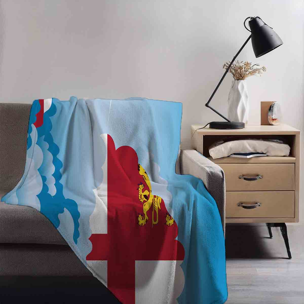 Sark Day Clouds Blanket Throw