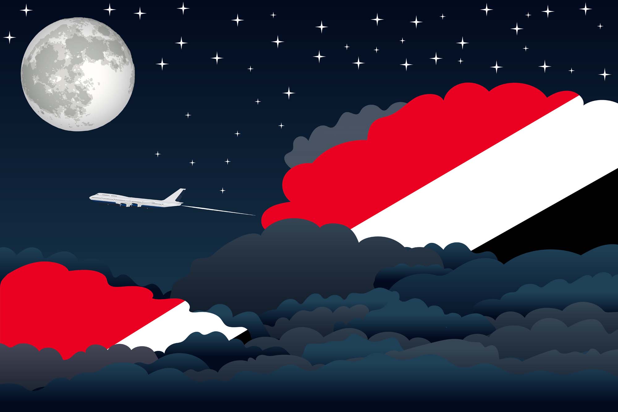 Sealand Principality of Night Clouds Blanket Throw image 2