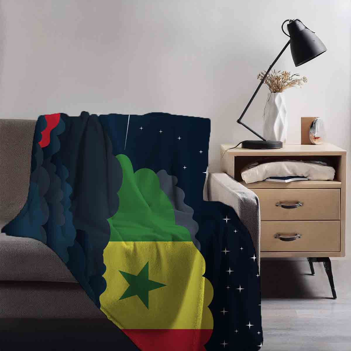 Senegal Night Clouds Blanket Throw