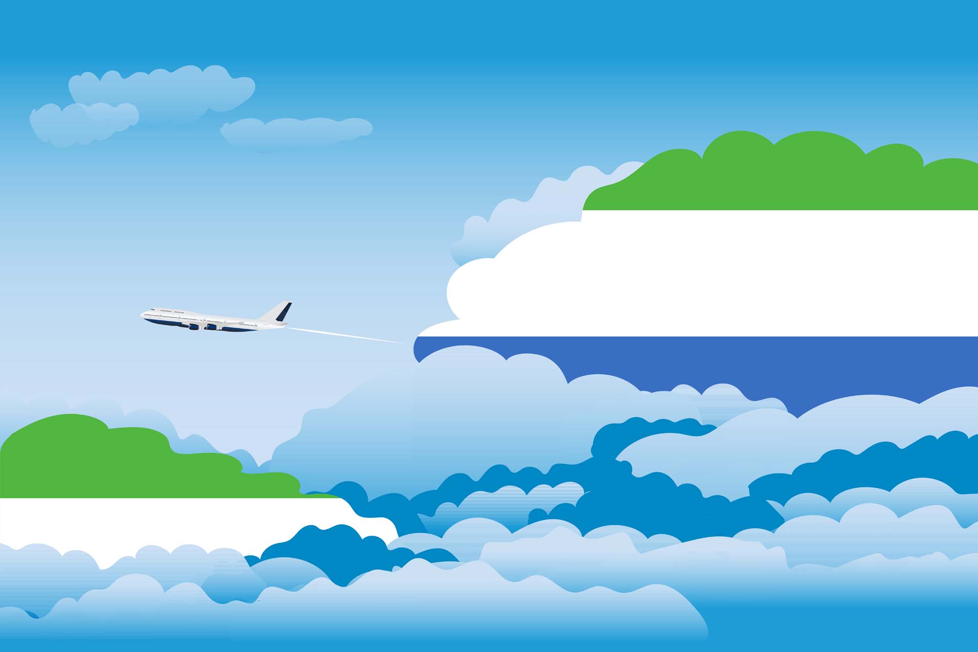 Sierra Leone Day Clouds Blanket Throw image 2