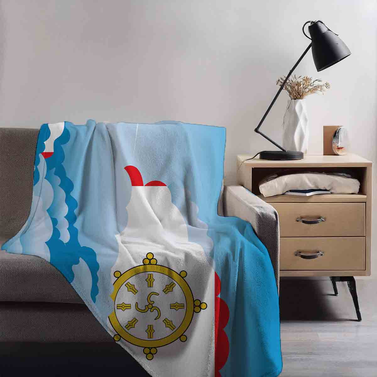 Sikkim Day Clouds Blanket Throw