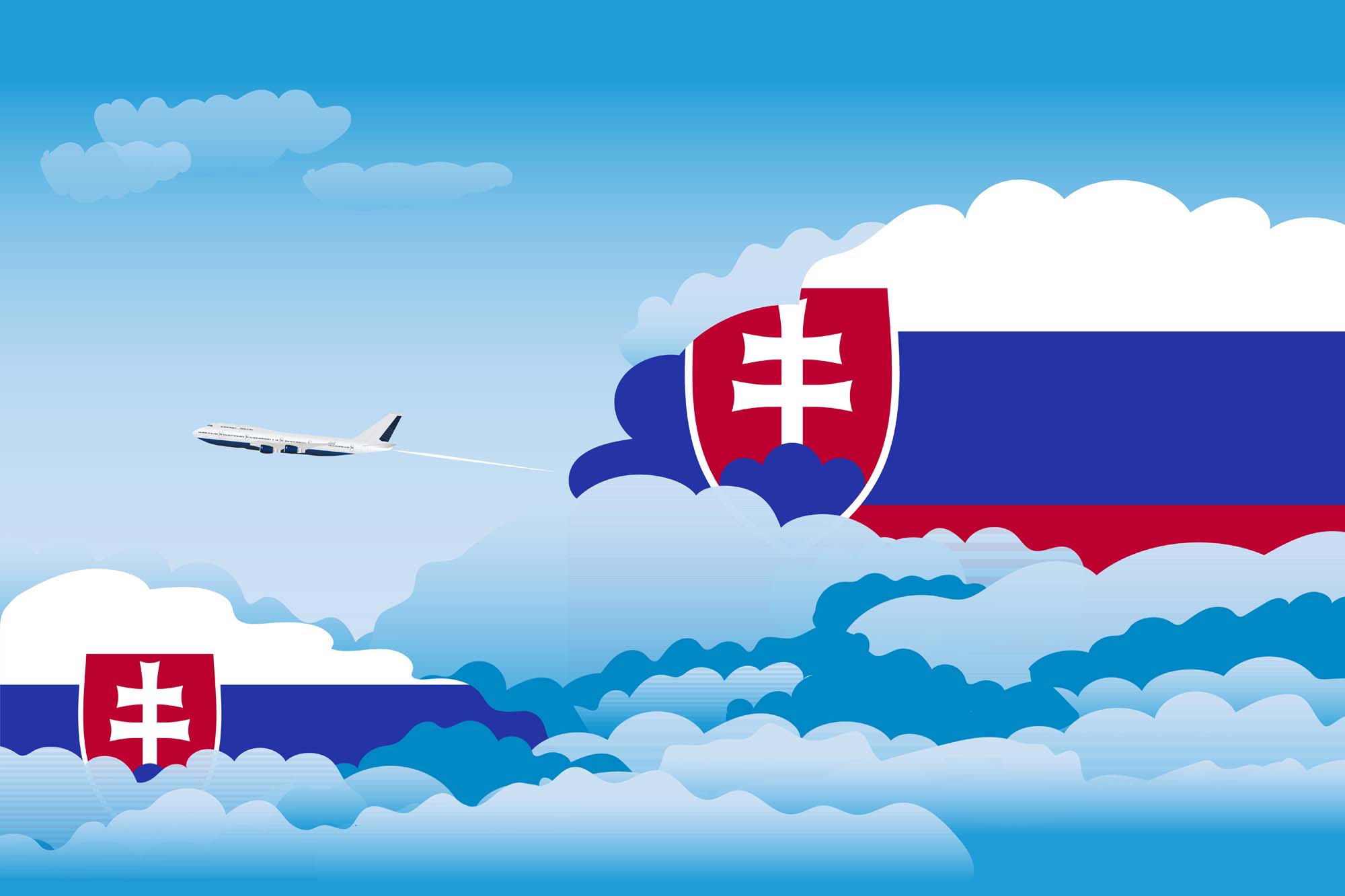 Slovakia Day Clouds Blanket Throw image 2