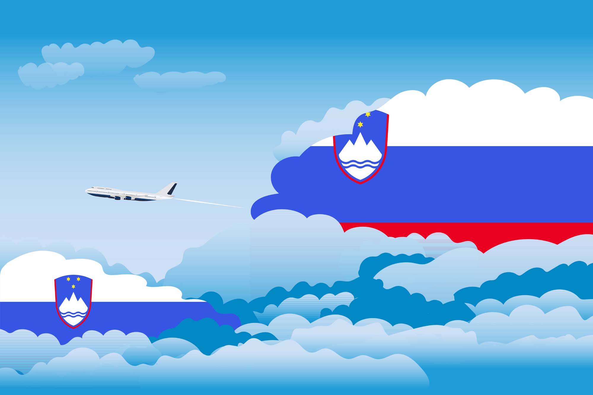 Slovenia Day Clouds Blanket Throw image 2