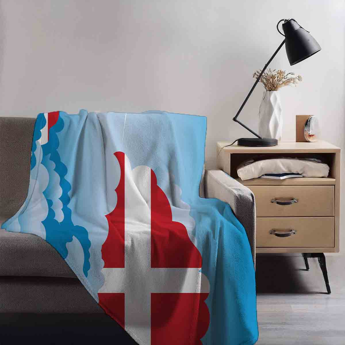 Sovereign Military Order of Malta Day Clouds Blanket Throw