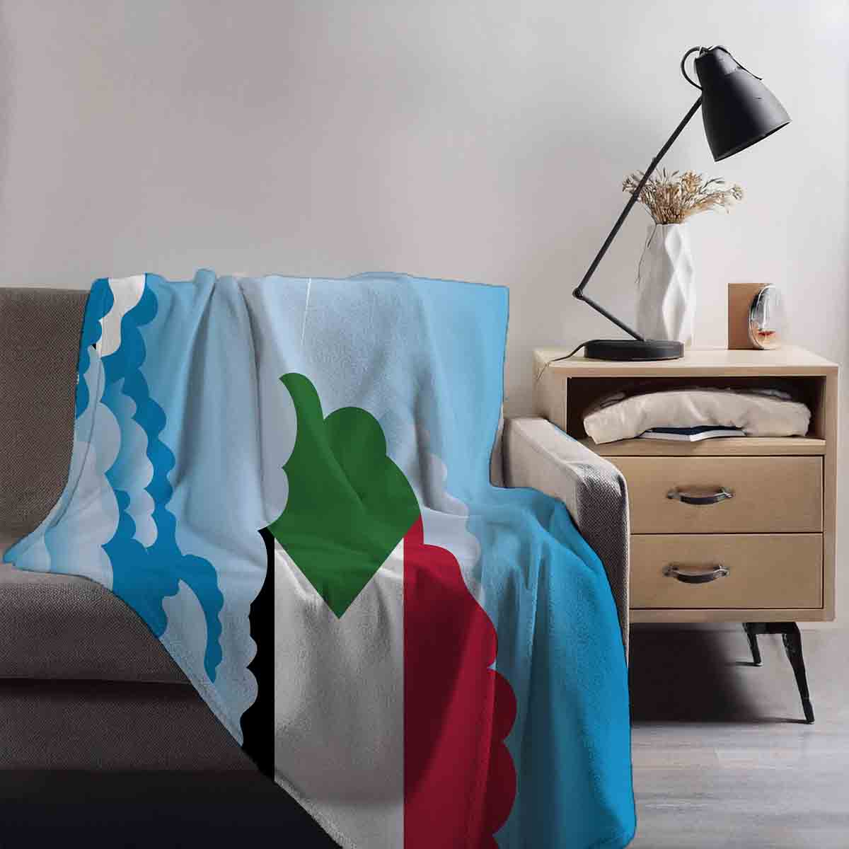 Sudan Day Clouds Blanket Throw