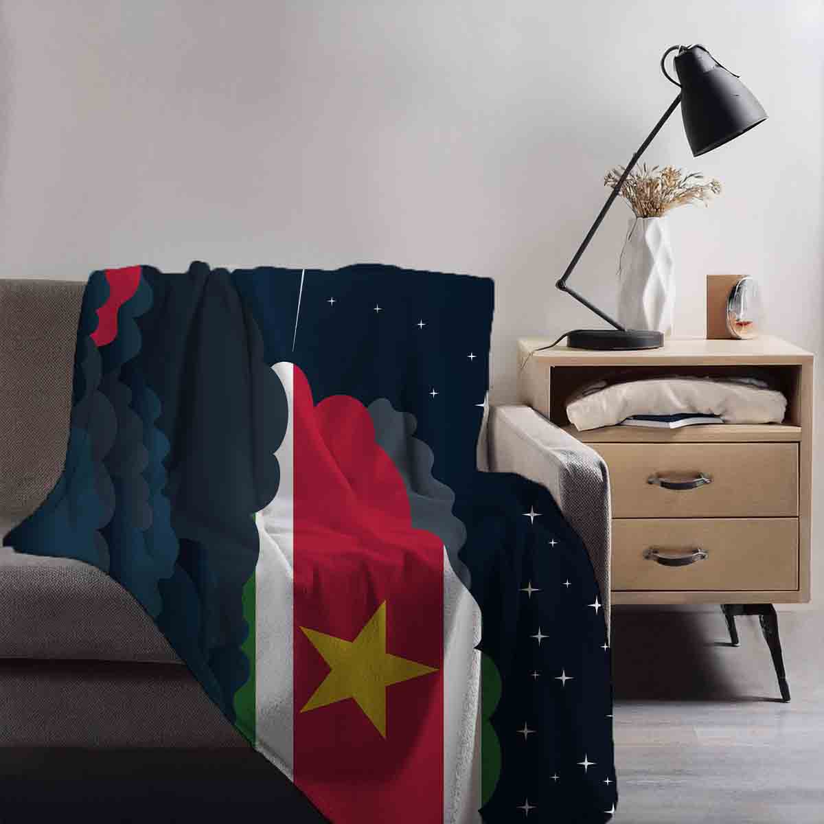 Suriname Night Clouds Blanket Throw