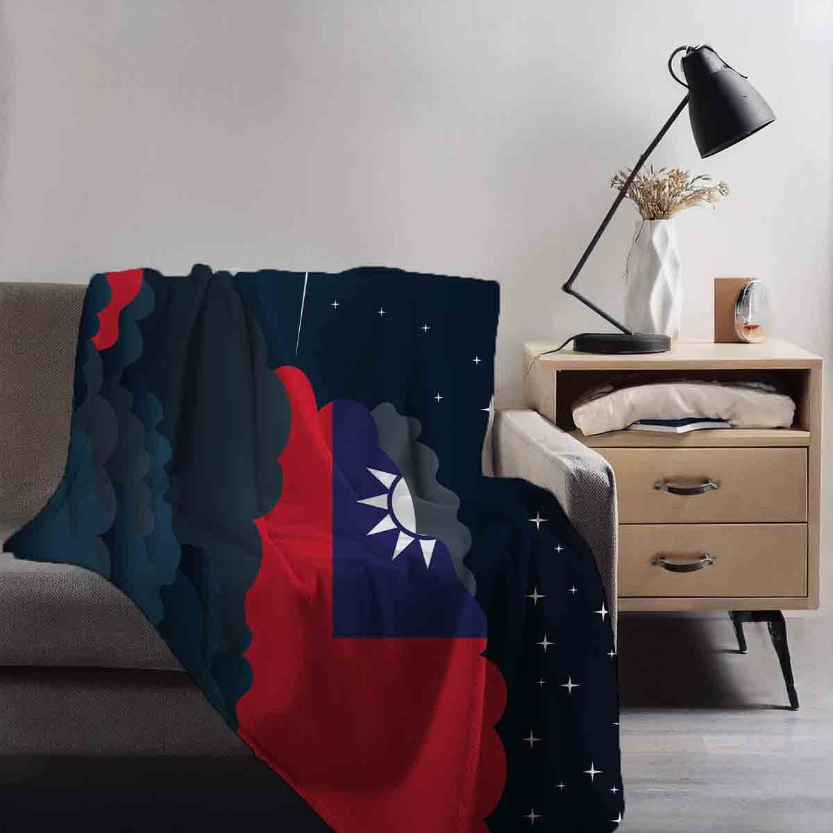 Taiwan Night Clouds Blanket Throw