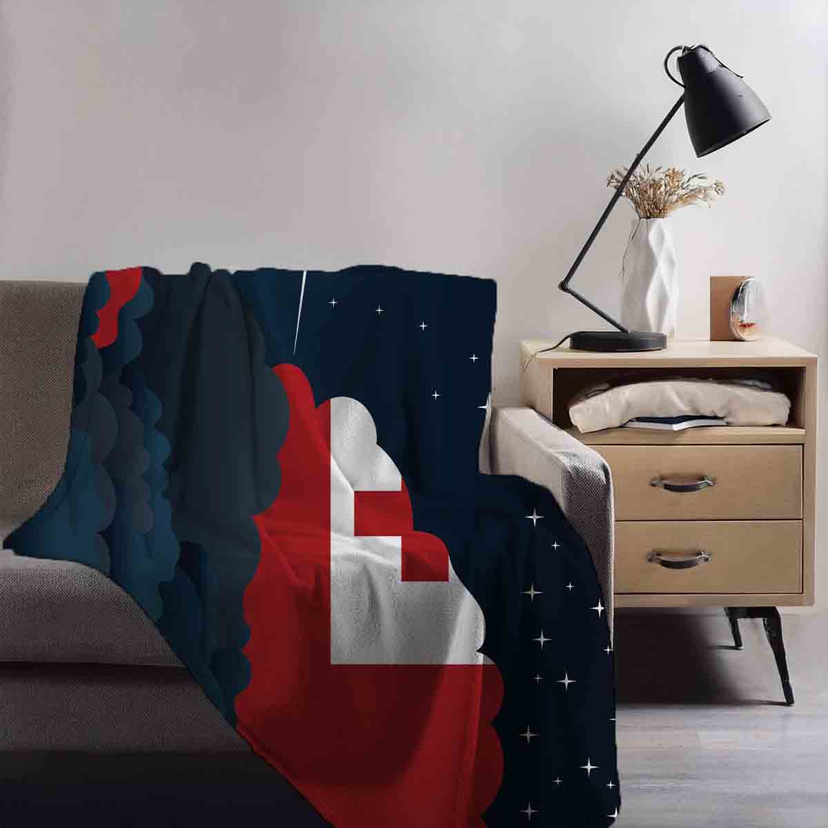 Tonga Night Clouds Blanket Throw