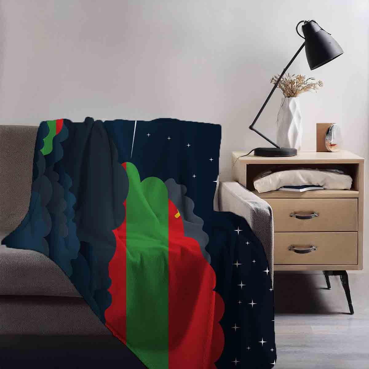 Transnistria Night Clouds Blanket Throw