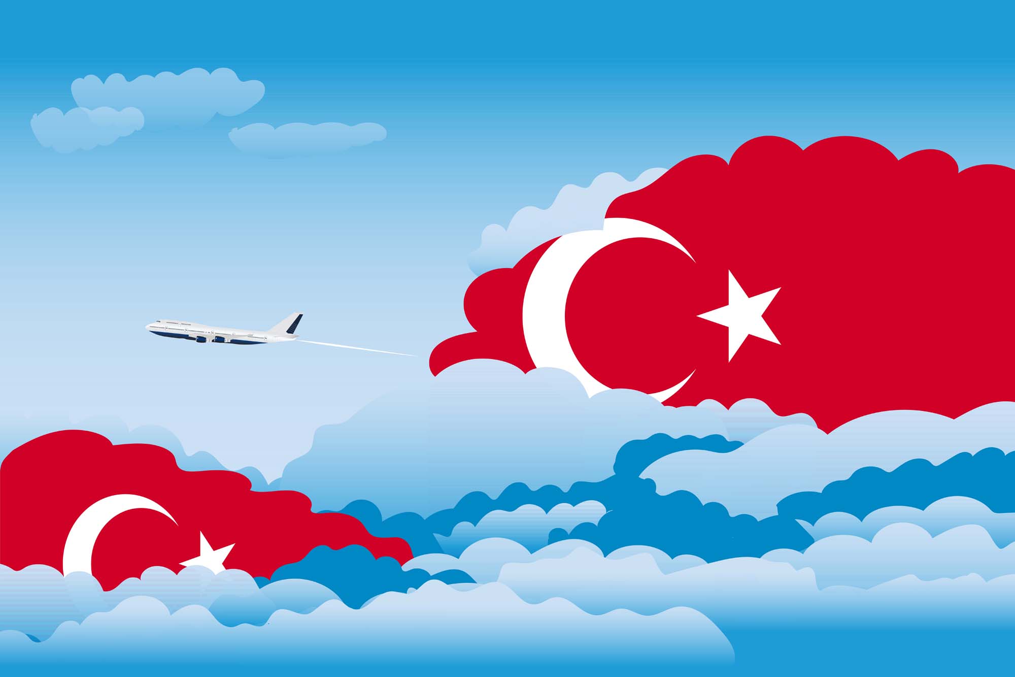 Turkey Day Clouds Blanket Throw image 2