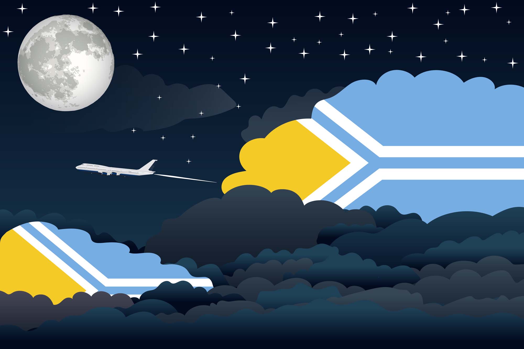 Tuva Night Clouds Blanket Throw image 2