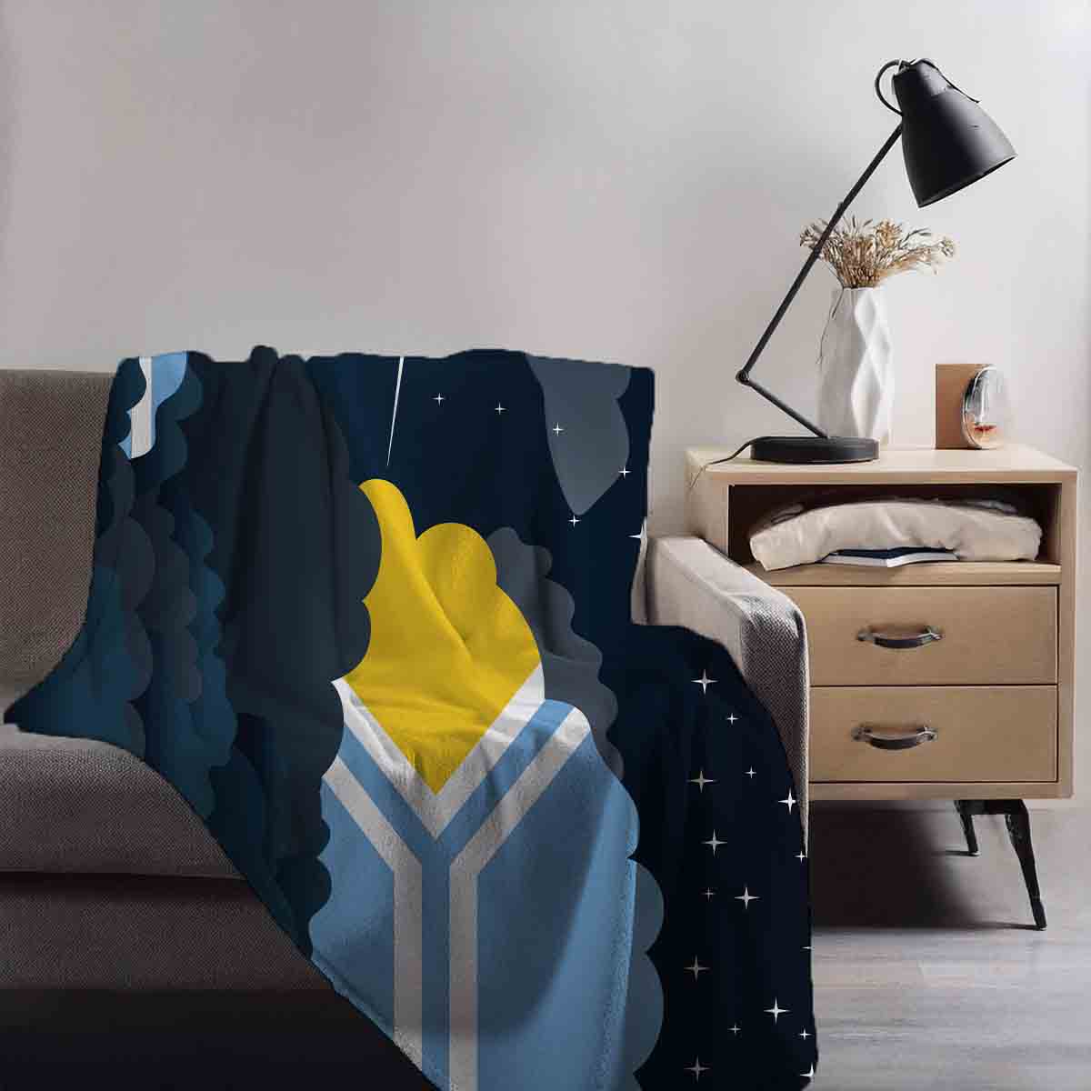 Tuva Night Clouds Blanket Throw