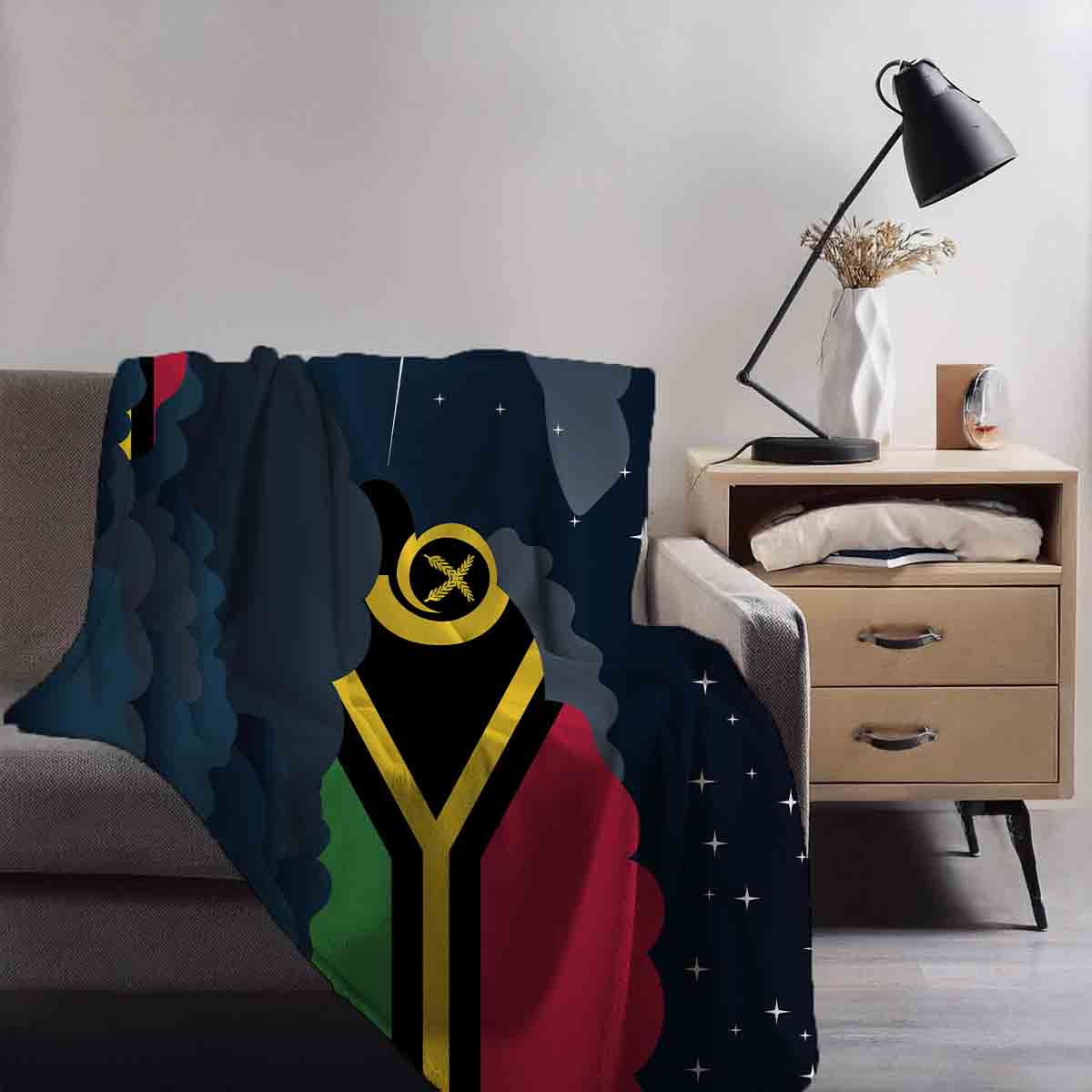 Vanuatu Night Clouds Blanket Throw