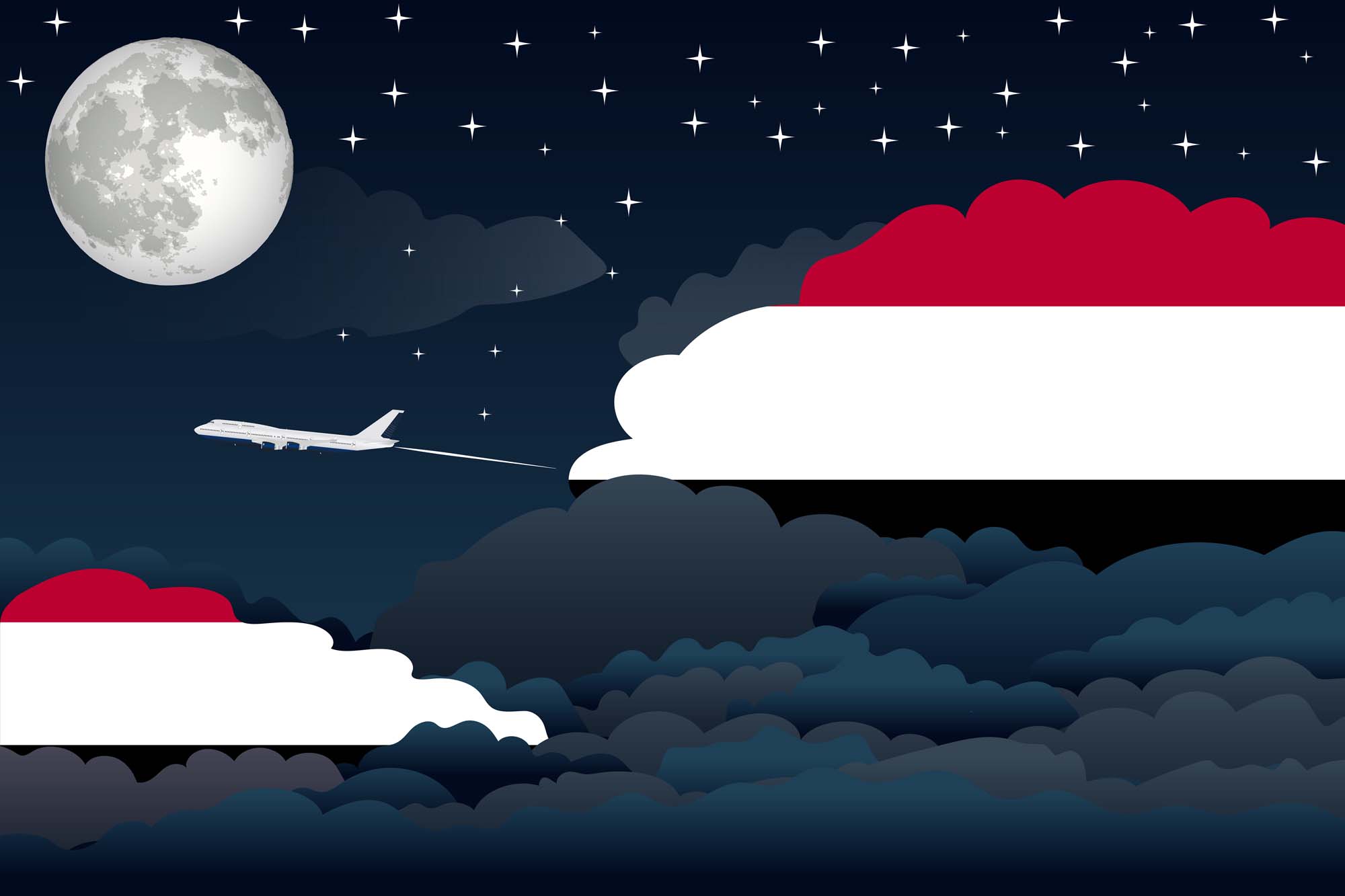 Yemen Night Clouds Blanket Throw image 2